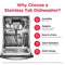 24" Stainless Steel Tub Dishwasher with CleanBoost™