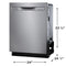 24" Stainless Steel Tub Dishwasher with CleanBoost™ and Adaptive Quick Wash