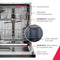 24" Stainless Steel Tub Dishwasher with CleanBoost™ and Adaptive Quick Wash