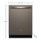 Ge® Energy Star® Fingerprint Resistant Top Control With Stainless Steel Interior Dishwasher With Sanitize Cycle