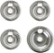 Range 4-piece Chrome Drip Pan Set – 4-pack Includes 3 6" And 1 8" Pans