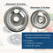 Range 4-piece Chrome Drip Pan Set – 4-pack Includes 3 6" And 1 8" Pans