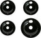 Range 4-piece Porcelain Drip Pan Set – 4-pack Includes 3 6" And 1 8" Pans
