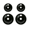 Range 4-piece Drip Pan Set | 6" & 8" Porcelain Replacement Bowls