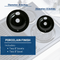 Range 4-piece Drip Pan Set | 6" & 8" Porcelain Replacement Bowls