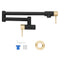 Autograph Edition Gemini Pot Filler In Matte Black And Champagne Bronze