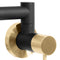 Autograph Edition Gemini Pot Filler In Matte Black And Champagne Bronze