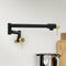 Autograph Edition Gemini Pot Filler In Matte Black And Champagne Bronze