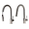 Gemini Pull Down Single Handle Kitchen Faucet In Brushed Nickel
