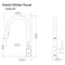 Gemini Pull Down Single Handle Kitchen Faucet In Brushed Nickel