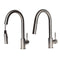 Gemini Pull Down Single Handle Kitchen Faucet In Brushed Nickel
