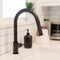Autograph Edition Gemini Pull Down Single Handle Kitchen Faucet In Matte Black