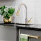 Autograph Edition Gemini Pull Down Single Handle Kitchen Faucet In Brushed Nickel And Champagne Bronze