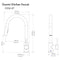 Autograph Edition Gemini Pull Down Single Handle Kitchen Faucet In Brushed Nickel And Champagne Bronze