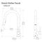 Autograph Edition Gemini Pull Down Single Handle Kitchen Faucet In Brushed Nickel And Champagne Bronze