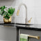 Autograph Edition Gemini Pull Down Single Handle Kitchen Faucet In Brushed Nickel And Champagne Bronze