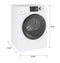 24" 4.3 Cu.Ft. Front Load Vented Electric Dryer with Stainless Steel Basket