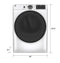 7.8 cu. ft. Capacity Smart Front Load Electric Dryer with Sanitize Cycle