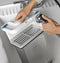 Ge® Energy Star® 24" 4.1 Cu.ft. Front Load Ventless Condenser Electric Dryer With Stainless Steel Basket