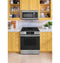 Ge® 30" Slide-in Front-control Gas Range With Crisp Mode