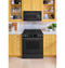 Ge® 30" Slide-in Front-control Convection Gas Range With No Preheat Air Fry And Easywash™ Oven Tray