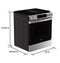 Ge® 30" Slide-in Front-control Convection Gas Range With No Preheat Air Fry And Easywash™ Oven Tray