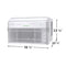 12,000 BTU U-Shape Window Room Air Conditioner with Inverter and Wi-Fi (Energy Star)