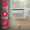 12,000 BTU U-Shape Window Room Air Conditioner with Inverter and Wi-Fi (Energy Star)