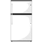 Ge® Energy Star® 21.1 Cu. Ft. Top-freezer Refrigerator