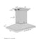 36 in. CrownSound™ Ducted Vent Island Mount Range Hood