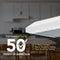 Glacier 42Inch 350 MAX Blower CFM 1.5 Sones White Range Hood