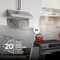 30-Inch Under Cabinet Range Hood, , 350 Max Blower CFM, Stainless Steel