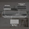 Glacier 36Inch 350 MAX Blower CFM 1.5 Sones Black Stainless Range Hood