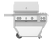 36″ Outdoor Deluxe Grill with Double Side Burner