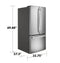 Ge® Energy Star® 24.7 Cu. Ft. French-door Refrigerator