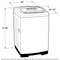 Space-Saving 2.8 cu. ft. Capacity Stationary Washer with Stainless Steel Basket