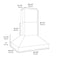 48 In. Island Mount Outdoor Grill Hood