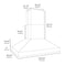 60 In. Island Mount Outdoor Grill Hood