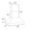 48 In. Island Mount Outdoor Grill Hood