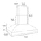60 In. Island Mount Outdoor Grill Hood