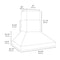 48 In. Wall Mount Outdoor Grill Hood