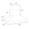 60 In. Wall Mount Outdoor Grill Hood