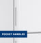 Ge® Energy Star® 16.6 Cu. Ft. Recessed Handle Top-freezer Refrigerator