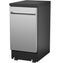 18" Stainless Steel Interior Portable Dishwasher with Sanitize Cycle