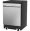 24" Stainless Steel Interior Portable Dishwasher with Sanitize Cycle