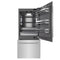 36 In. 19.8 Cu. Ft. Built-in Bottom Freezer Refrigerator With Water Dispenser And Ice Maker In Stainless Steel With Graphite Gray Interior