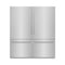 72 In. 39.6 Cu. Ft. French Door Built-in Bottom Freezer Refrigerator With Water Dispensers And Ice Makers In Stainless Steel With Graphite Gray Interior
