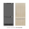 36 In. 19.8 Cu. Ft. Panel Ready Built-in Bottom Freezer Refrigerator With Water Dispenser And Ice Maker With Graphite Gray Interior