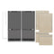 72 In. 39.6 Cu. Ft. Panel Ready French Door Built-in Bottom Freezer Refrigerator With Water Dispensers And Ice Makers With Graphite Gray Interior
