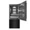 36 In. 19.8 Cu. Ft. Built-in Bottom Freezer Refrigerator With Water Dispenser And Ice Maker In Black Stainless Steel With Graphite Gray Interior